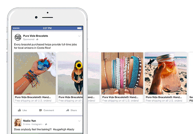 Top 5 Creative Facebook Carousel Ad Examples 1